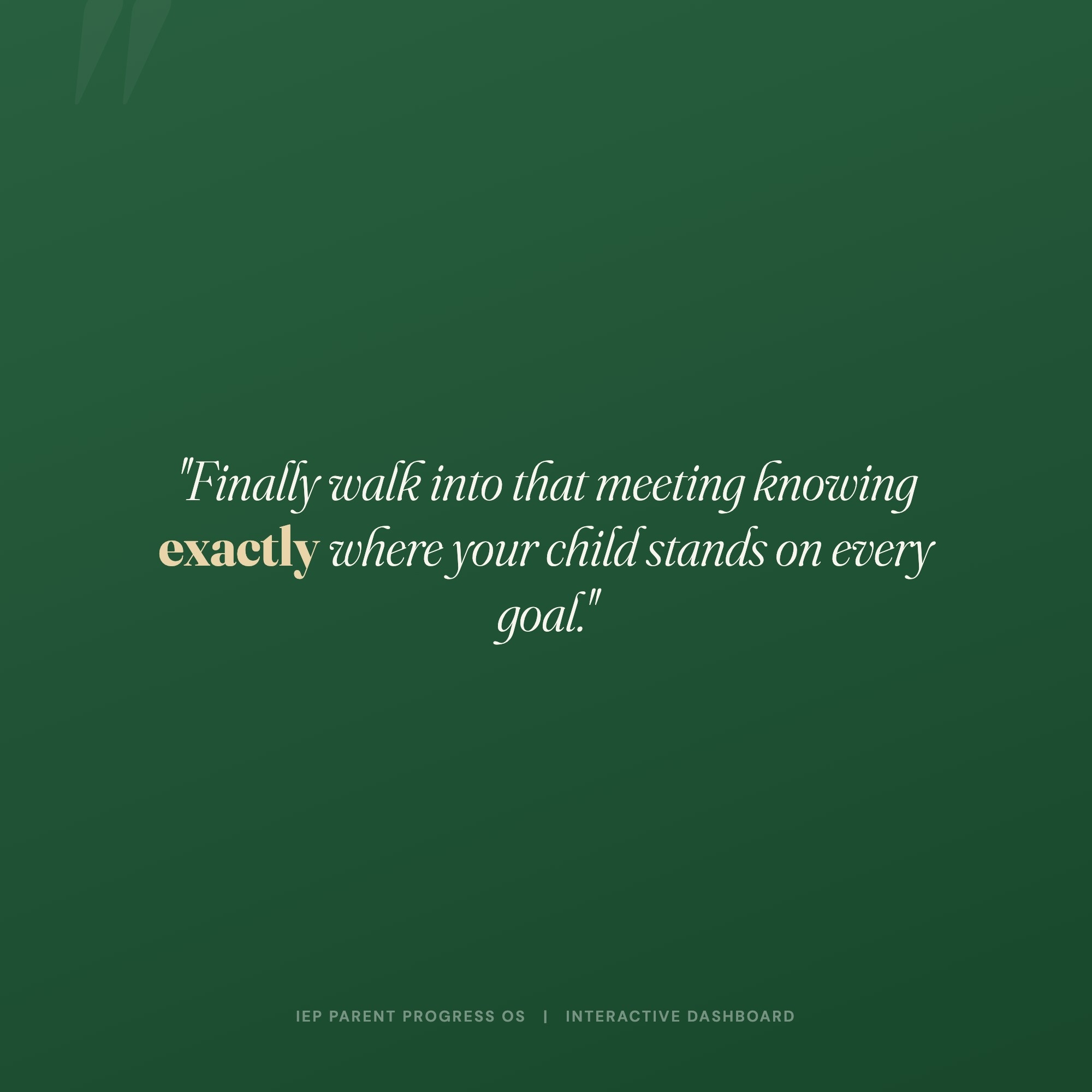 IEP Parent Progress Dashboard, Interactive Goal Tracker OS, Annual Review Brief Generator, 4-Provider Log — image 2