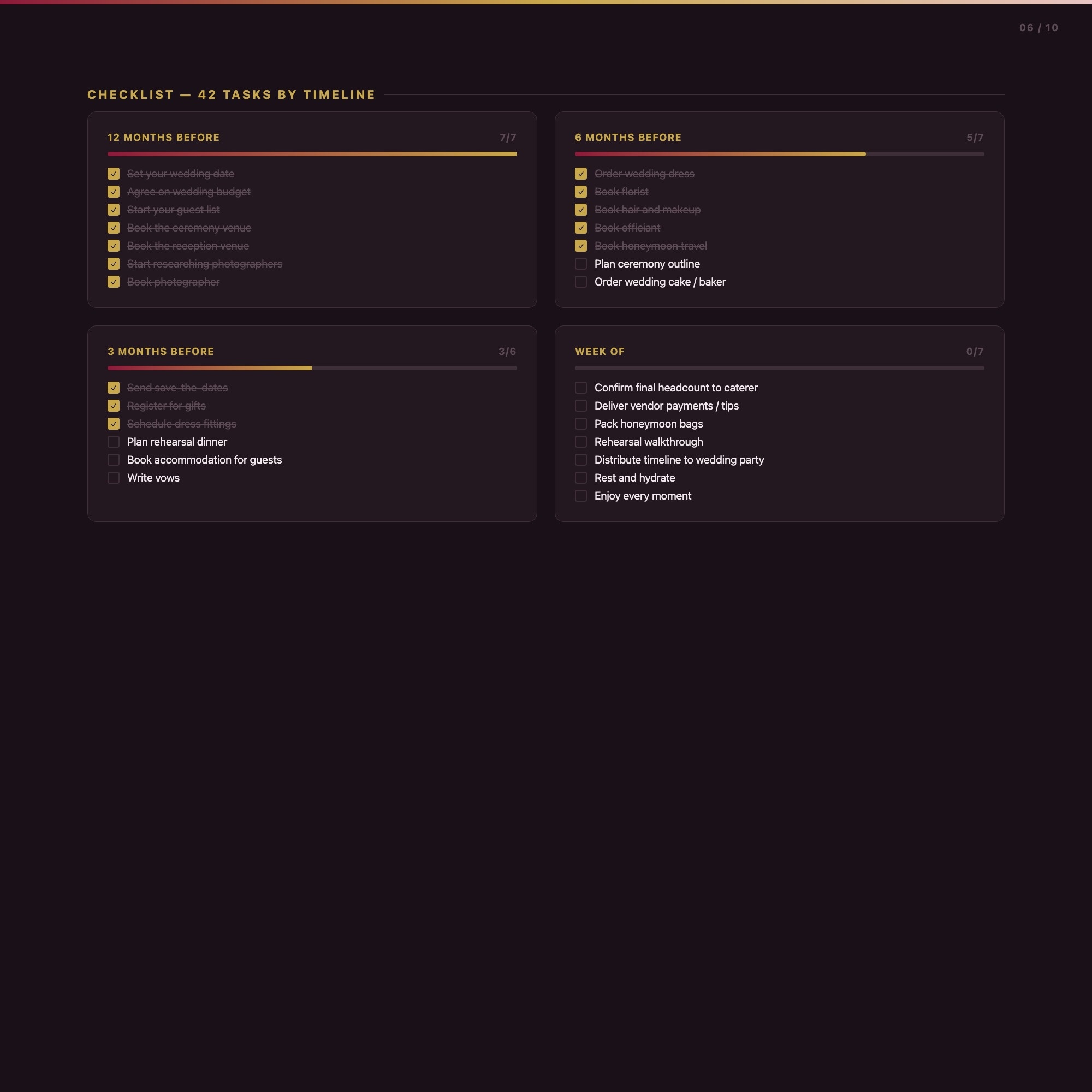 wedding planner export backup json save restore browser no app interactive download