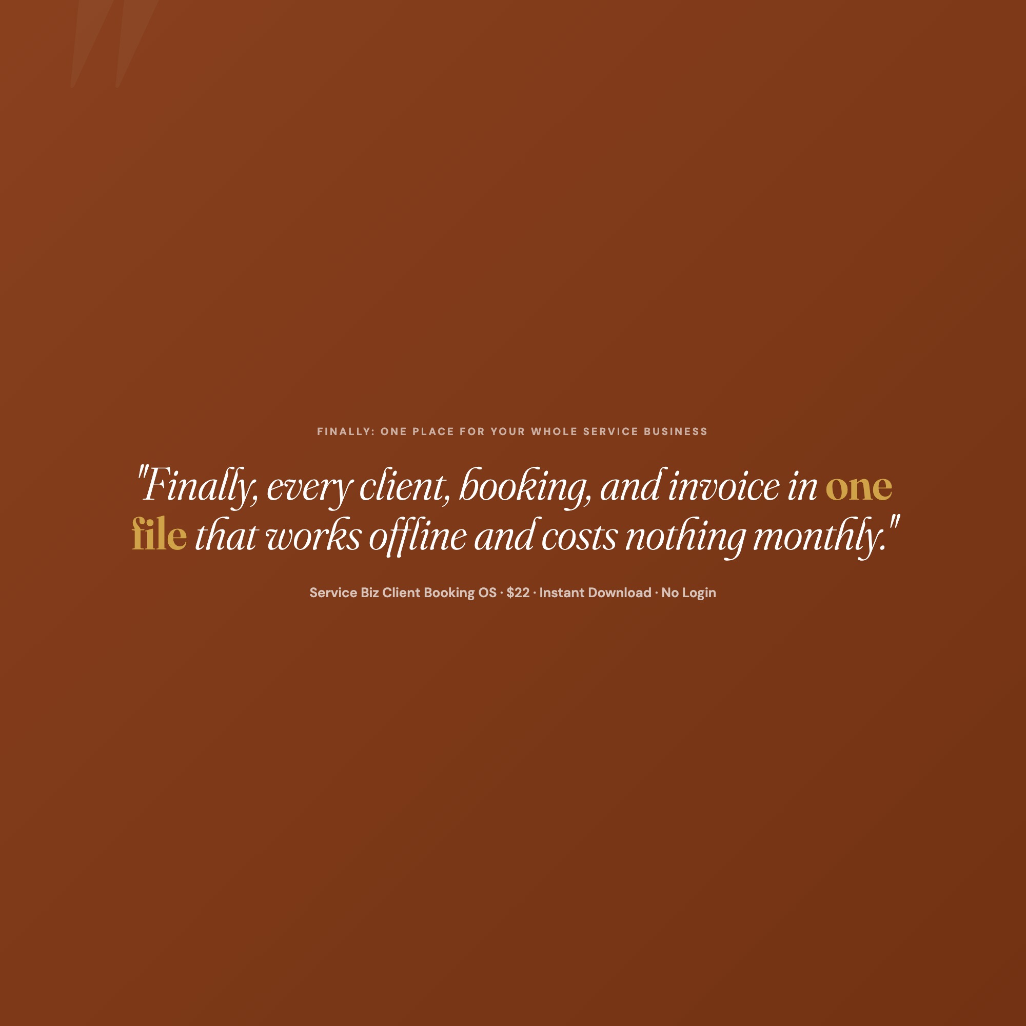 Service Business Client Booking Dashboard — image 2
