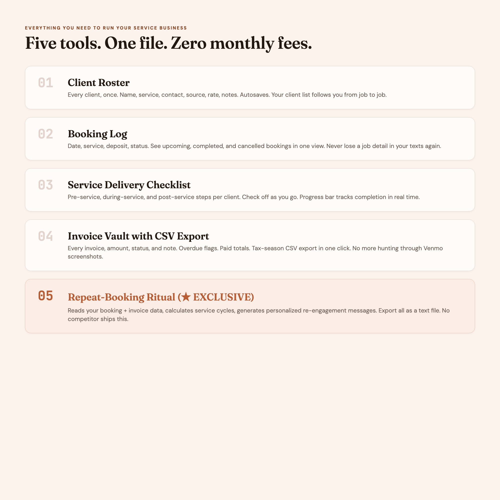 Service Business Client Booking Dashboard — image 5