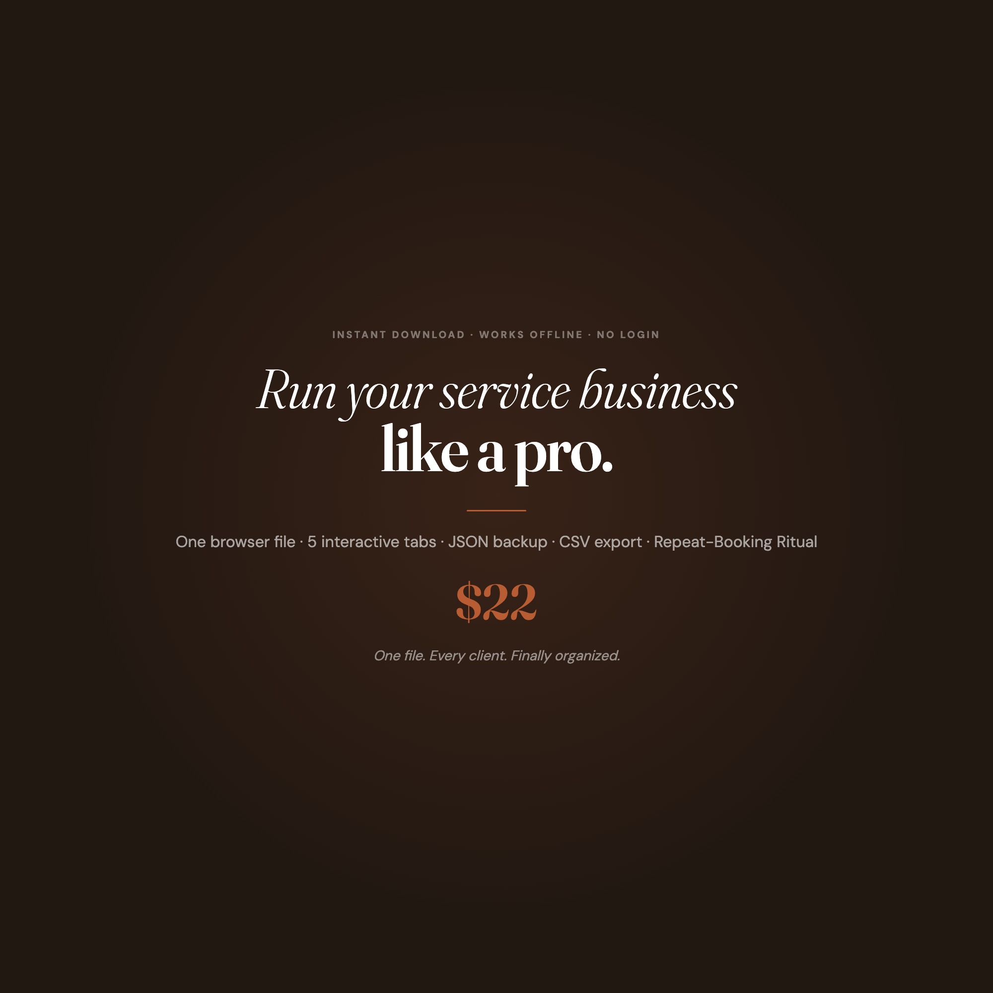 Service Business Client Booking Dashboard — image 10